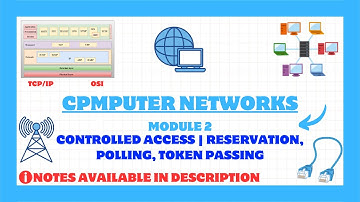 CONTROLLED ACCESS | RESERVATION, POLLING, TOKEN PASSING | COMPUTER NETWORKS | BCS502 | VTU 22 SCHEME