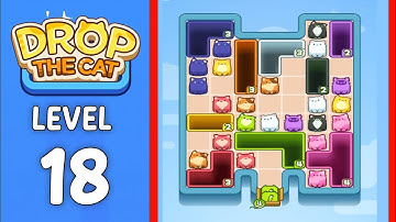 Drop The Cat level 18 solution