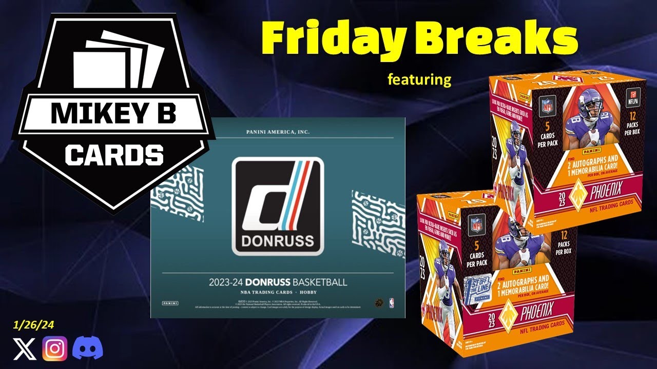 Friday Breaks 1.26.24 - Phoenix Football & Donruss Basketball Release ...