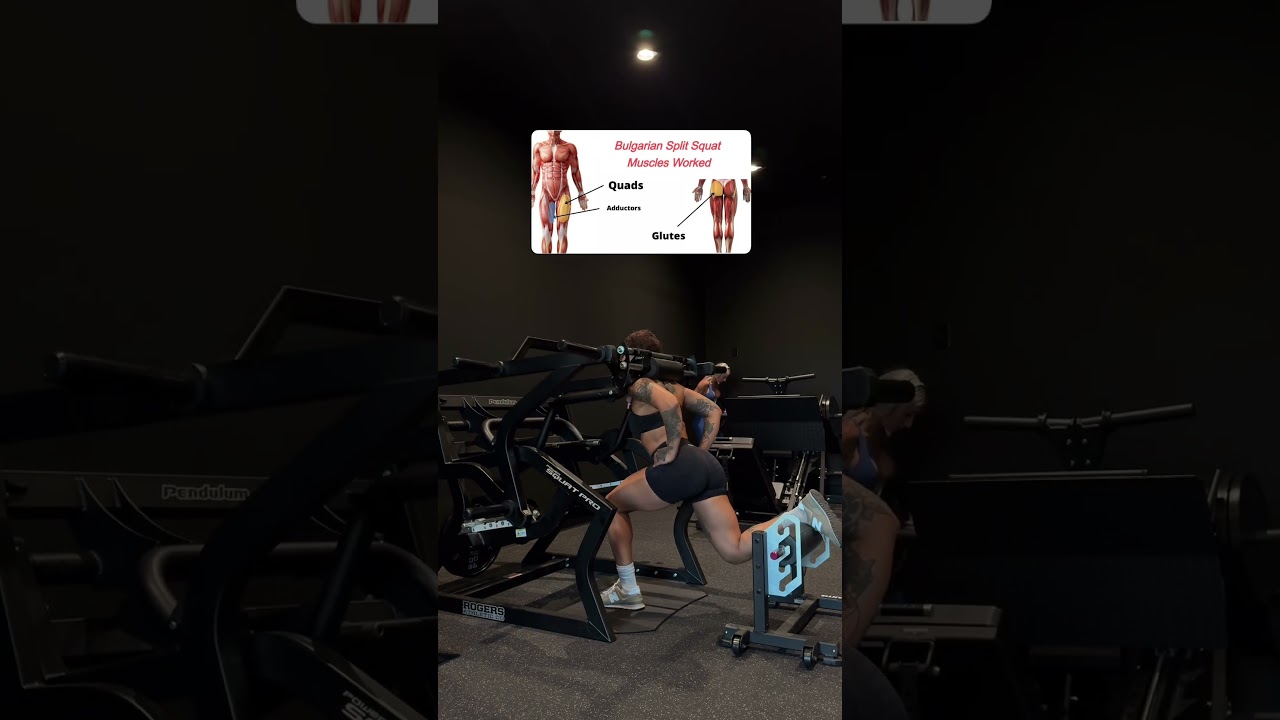 Bulgarian split squats with the Pendulum machine 🤯 #fitness #legday