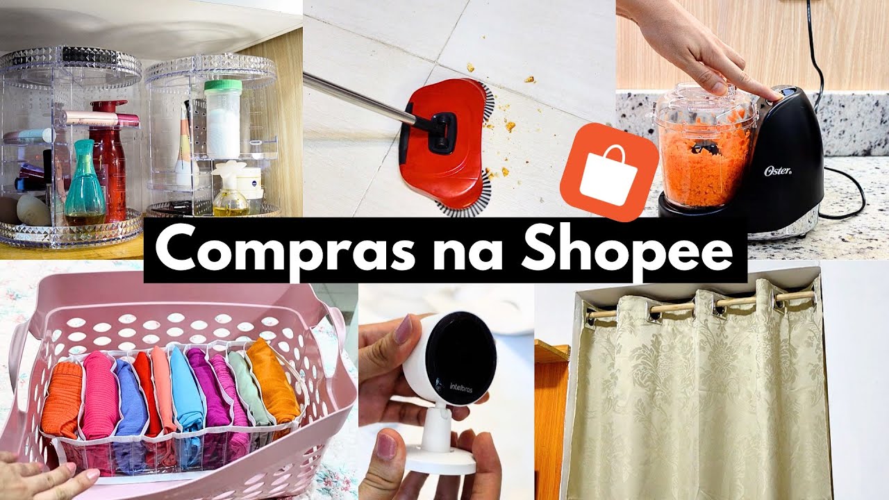 COMPRAS NA SHOPEE: Organizadores, processador de alimentos, vassoura mágica e mais