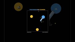 Frostsword VS 2 Gunners Simulation. Who Will Win?! #ballsbattle #versus #rpg #shorts #bouncingballs