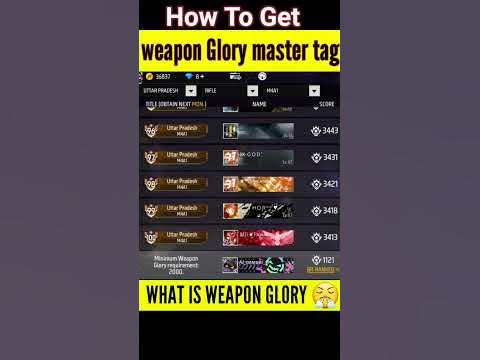 how to get weapon glory title in free fire what is weapon Glory #