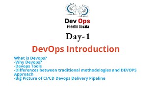 Day 1 DEVOPS TRAINING FEBRUARY  2024 - Introduction