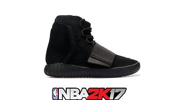 NBA 2K17 Shoe Creator ⋆#NBA2K17⋆ Yeezy 750 Boost Black 🔥👟🔌