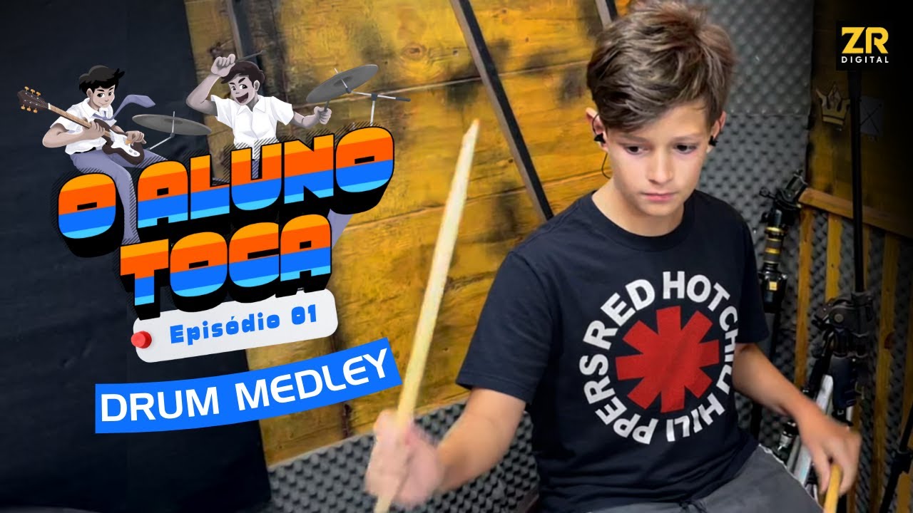 LUCAS - Red Hot Chili Peppers MEDLEY DRUM COVER | O ALUNO TOCA #1