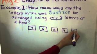 Alg 2: Chap. 15-6 Permutations Example 2 of 4
