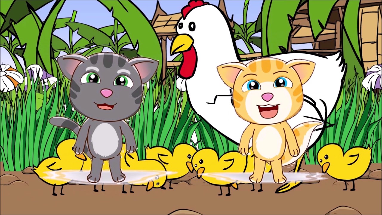 เพลงไก่ กุ๊ก กุ๊ก ไก่ เลี้ยงลูกมาจนใหญ่ไม่มีนมให้ลูกกิน | 2 ภาพสองเวอร์ชั่น