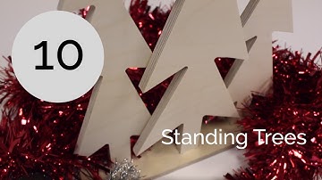 Vectric FREE Projects | Standing Trees | 12 Days of Christmas