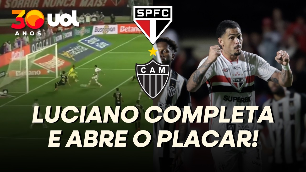 É LUCIANO! SÃO PAULO ABRE O PLACAR CONTRA O ATLÉTICO-MG COM GOL DO ARTILHEIRO DO TIME