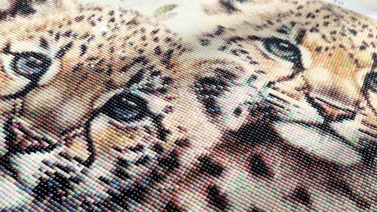✨ Relaxing ASMR Diamond Painting | Cute Leopard Cubs 🐆💎