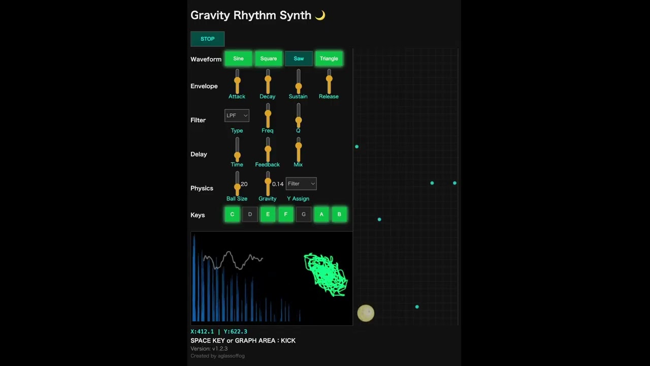 Gravity Rhythm Synth Demo2