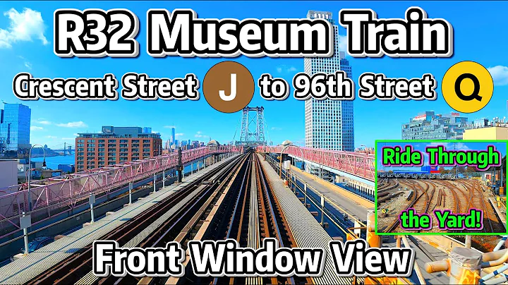 ⁴ᴷ⁶⁰ Front Window View: NYC Subway - R32 Train from Crescent St through the Yard to 96th St!