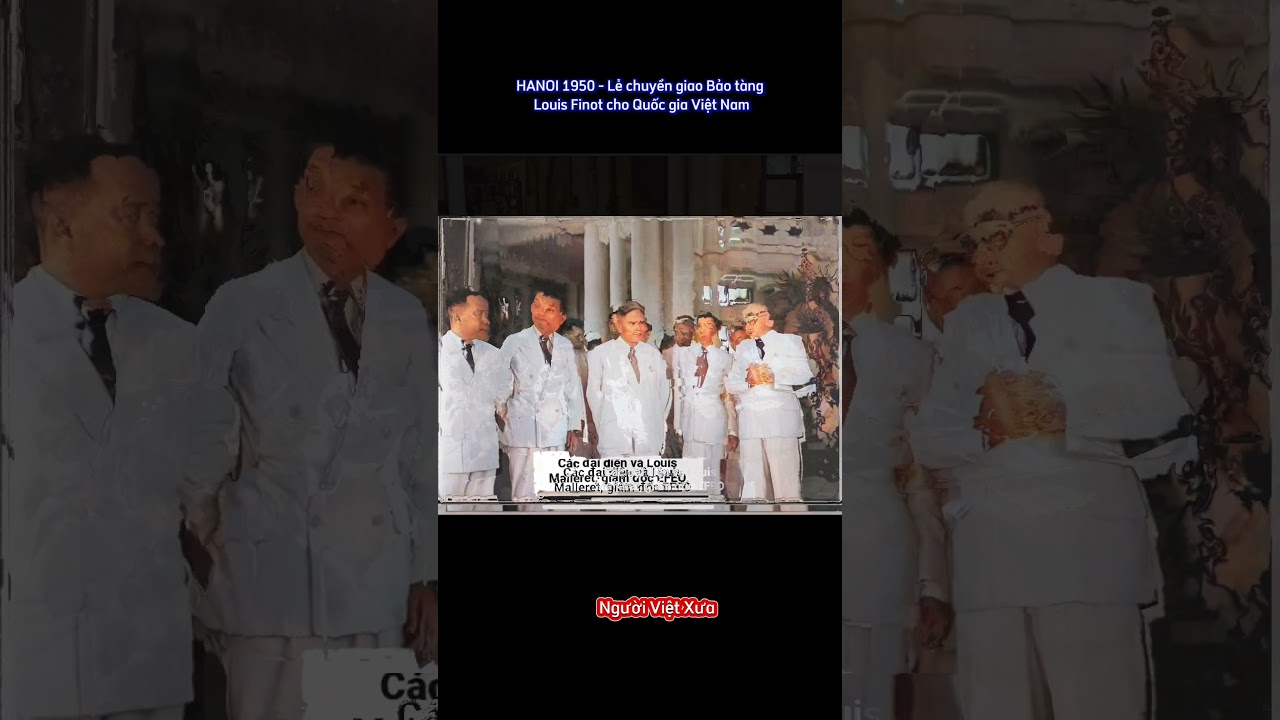 📕HANOI 1950 - Lễ chuyển giao Bảo tàng Louis Finot cho Quốc gia Việt Nam 