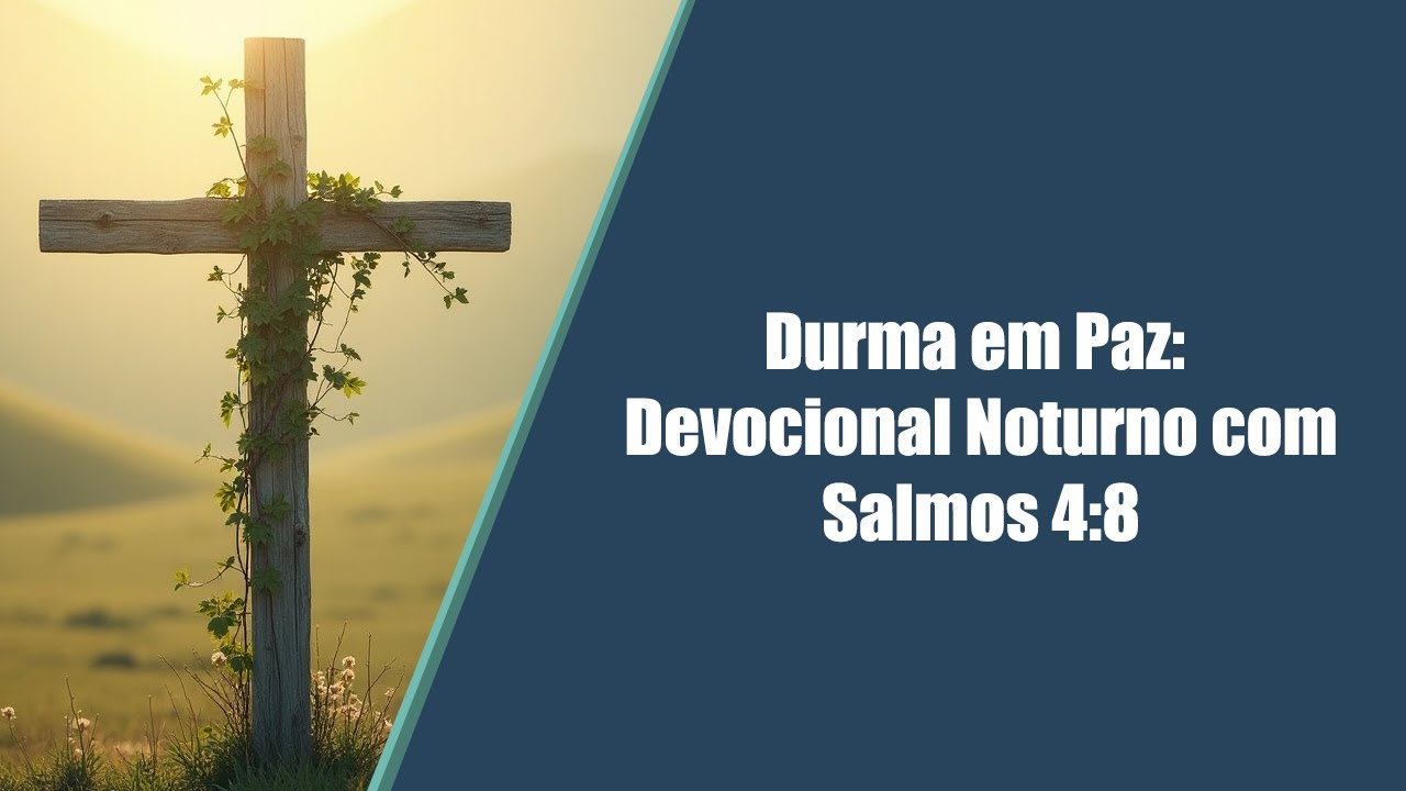 Durma em Paz: Devocional Noturno com Salmos 4:8
