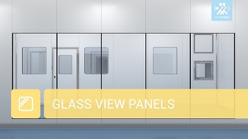 GLASS VIEW PANELS | EASYPHARMA | CLEAN ROOMS SYSTEM