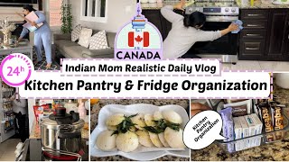 Full day Productive Indian Mom Daily Vlog Routine, Home Kitchen Pantry Reset & Organization Ideas