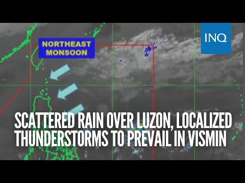 Cloudy skies, scattered rain over Luzon; localized thunderstorms to prevail in VisMin