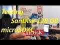 Testing SanDisk Ultra 128GB  80MB/s