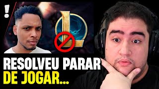 RIOT VACILOU COM O QUE AULA... @QUEAULA RESOLVEU PARAR DE JOGAR LOL