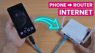No Wi-Fi Share Phone Internet to Any PC, Router or Switch