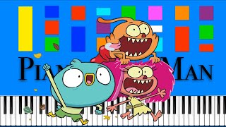 Harvey Beaks Theme Song Slow Easy Medium Piano Tutorial 4K