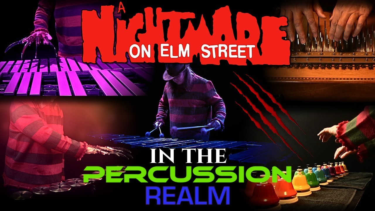 Nightmare on Elm Street Main Theme by Charles Bernstein (One Man Percussion Band)
