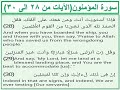 سورة المؤمنون الايات من 28 الى 30