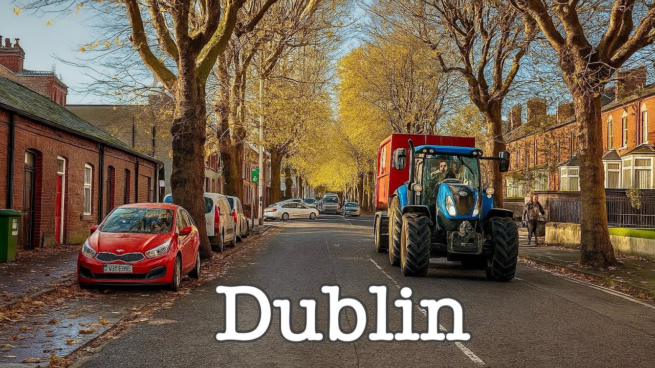 4K Autumn 🍂 drive Dublin Ireland 🇮🇪 | Kilmainham to Lucan | Dash Cam Ireland | UHD 60FPS