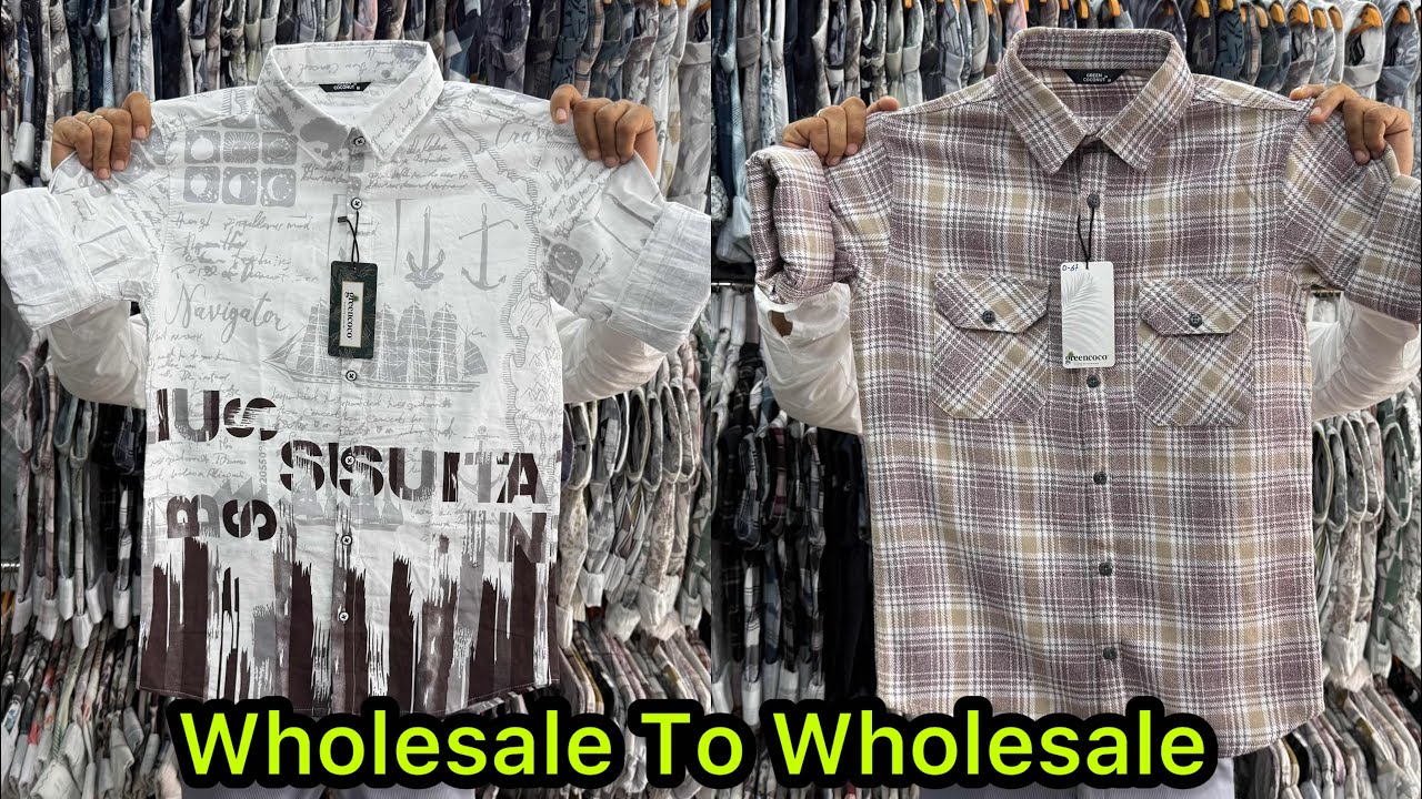 पूरा मारके यहाँ से माल लेता हे 🔥/ Shirt Manufacturer/ Wholesale To Wholesale /Shirt Wholesale Market
