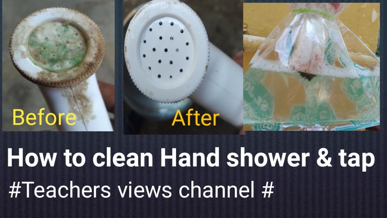 Hand shower cleaning tipsdiy solution Tamil Teacher's Views YouTube