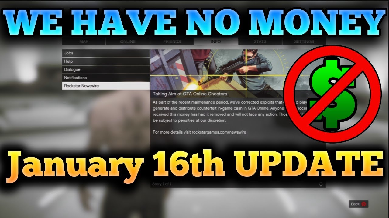 Gta 5 Online WE HAVE NO MONEY YouTube 