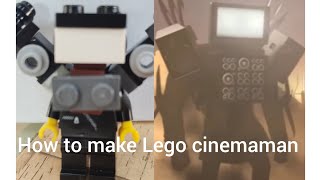 how to make a Lego Titan cinemaman