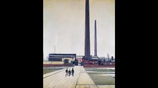L S Lowry - Factory At Widnes (1956)