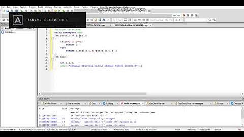 Segitiga Pascal Rekursif