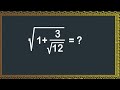 Germany l Can you Simplify this? l Math Olympiad 