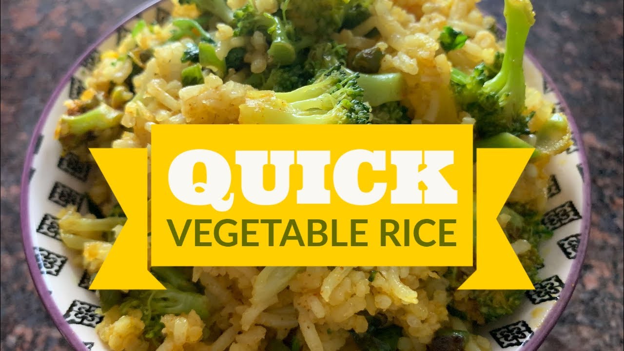 Quick Vegetable Rice YouTube