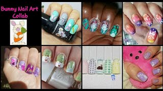 Youtubers nail art stamping weekly collabs | Easter nails
