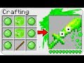 HOW TO CRAFT a SLIME SWORD in Minecraft? SECRET RECIPE *WOW*