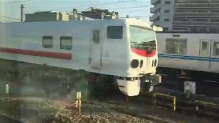 特急 スーパーあずさ18号E353系 車窓 八王子→新宿/ 中央本線 松本1302発(新宿行)