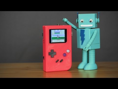 DIY Raspberry Pi Gameboy - 3D tlač # 3DTlač #Adafruit