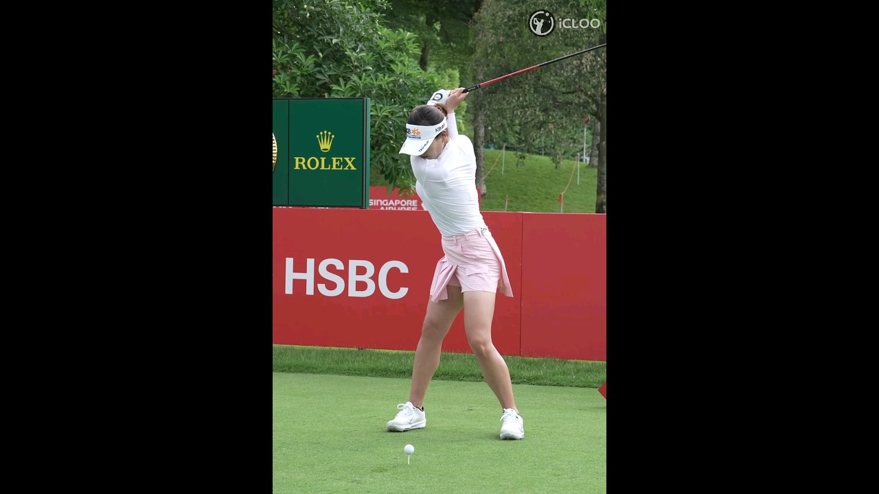 Make a full backswing and a firm weight shift. by Ingee Chun.