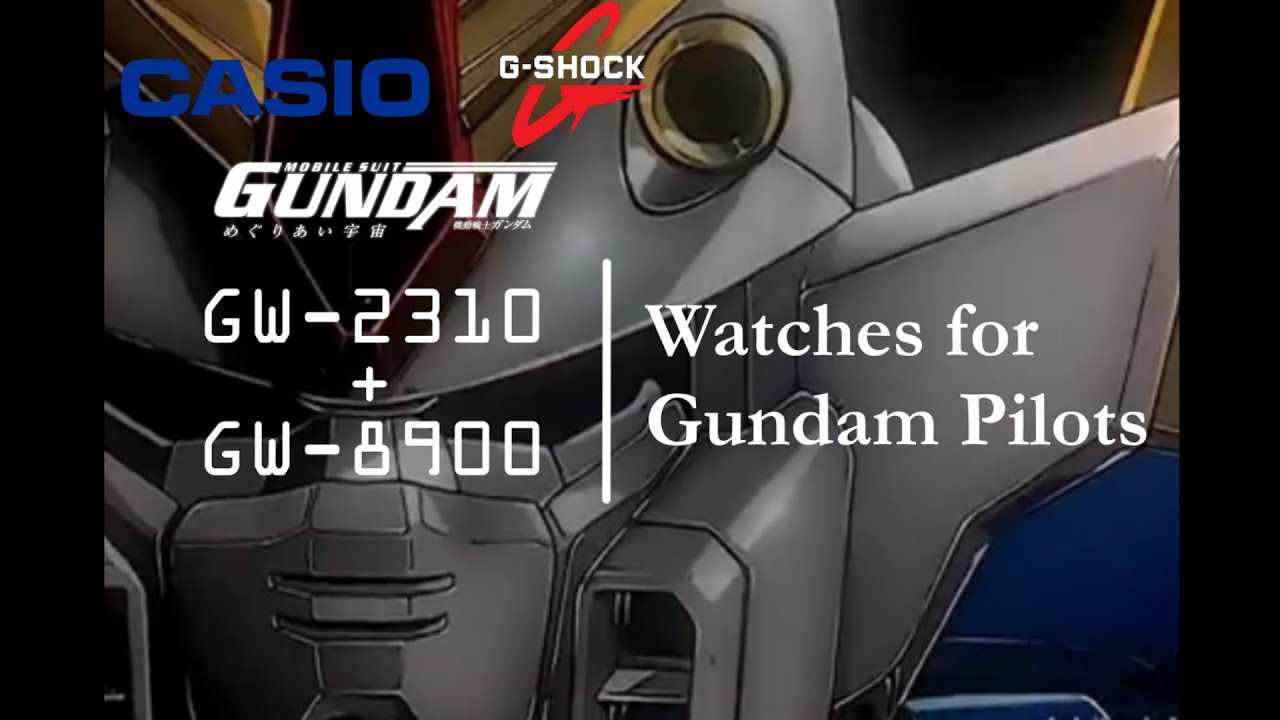 Gundam ガンダム Pilot Watches | Casio G-Shock GW2310 & GW8900