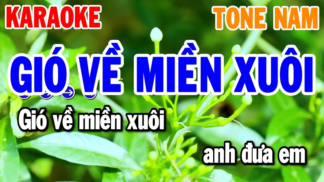 Gió Về Miền Xuôi Karaoke Tone Nam Nhạc Sống Chuẩn Nhất 2026 | Thanh Hải Organ