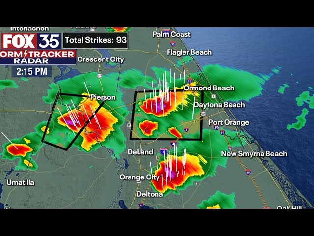 Live Tracking Potential Severe Weather In Central Florida Near Daytona Beach Youtube