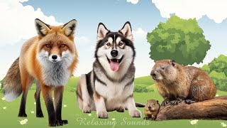 Funny Animal Sounds Around Us: Fox, Wolf, Beaver - Animal Moments