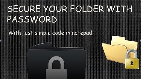 How to Create Folder Locker with Notepad