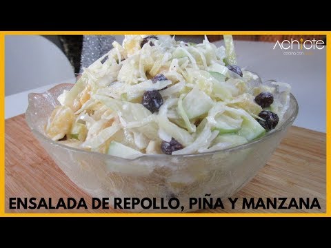 Video: Coleslow De Manzana Y Pasas