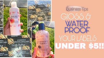 DIY: How To Make Affordable Glossy & Water Proof Labels