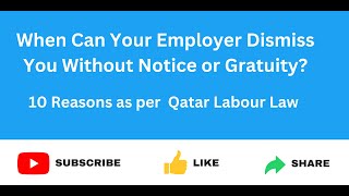 Details Dismissal Without Notice and End of Service Benefits in Qatar News